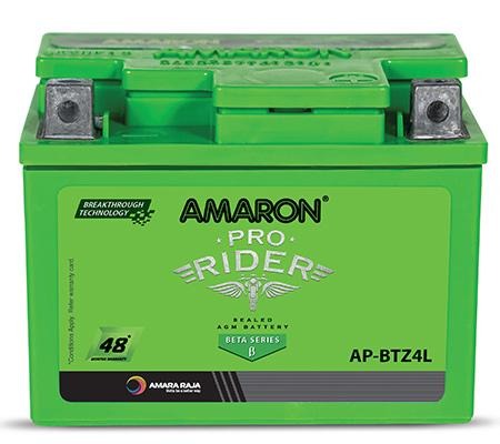 AMARON -PR-APBTZ4L – 3 AH Bike Battery – 48 Months Warranty