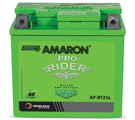 AMARON -PR-APBTZ5L – 4 AH Bike Battery – 48 Months Warranty