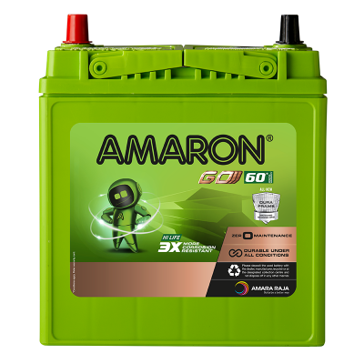 Amaron - Go – 0BH38B20R - 35AH Car Battery – 60 Months Warranty - Solar World