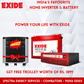 Exide STAR 12Volt 1625VA Inverter with Exide IMTT1500 150Ah Battery Combo