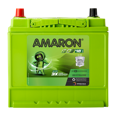 Amaron - Go – 00105D26R - 72AH Car Battery – 48 Months Warranty - Solar World