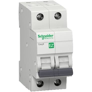 Schneider Electric Easy9 2P 63A C-curve MCB – EZ9F71263