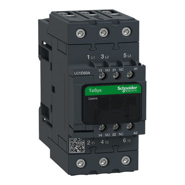 Schneider Electric TeSys Deca 50A 3P contactor - 220V AC coil – LC1D50AM7