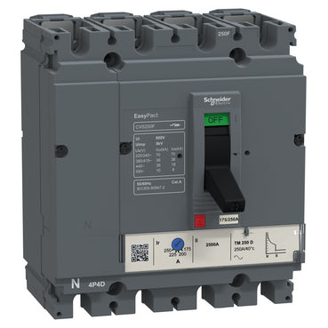 Schneider Electric EasyPact CVS 250A 36kA 4P MCCB – LV525343