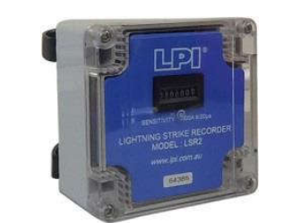 LPI LSR2 Lightning Strike Recorder, current sensitivity of 1500A 8/20μS impulse, Mechanical 6 digits display (not re-settable), IP67 (Pc)