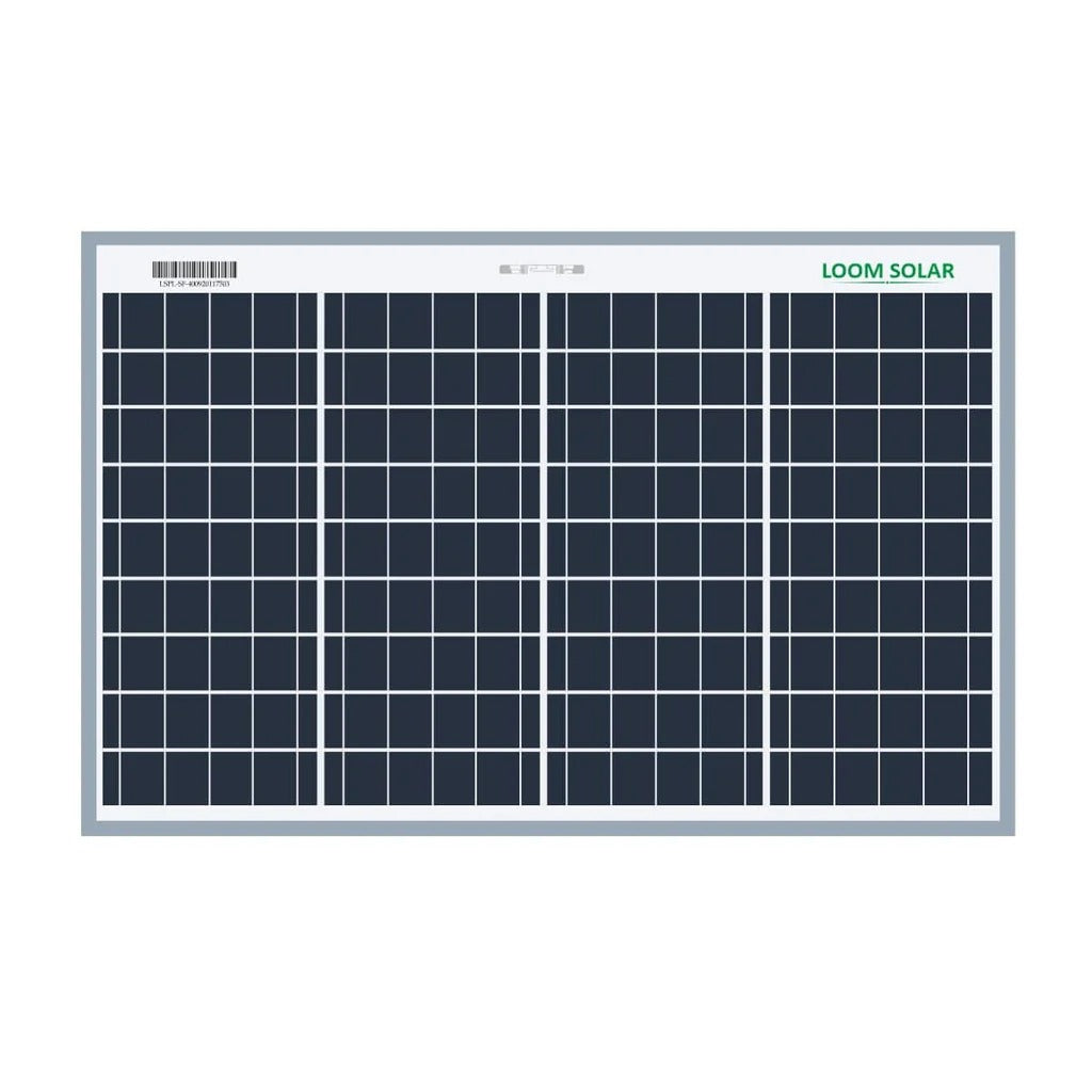 Loom Solar Panel 50 watt/ / Mono Crystalline - 25 Years Warranty - Solar World