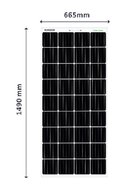 Loom Solar Panel 180 watt/ / Mono Crystalline - 25 Years Warranty - Solar World