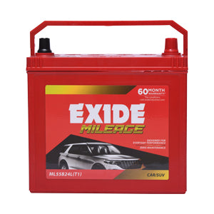 Exide Car/Suv Battery ML55B24L(T1)- 50AH - 60 Months Warranty - Solar World