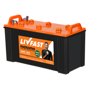 LIVFAST MXSTJ 2148 - 180AH JUMBO TUBULAR -  WARRANTY : 24 + 24 MONTHS