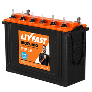 LIVFAST MXSTT 1454 - 110AH SHORT TALL TUBULAR -  WARRANTY : 36 + 18 MONTHS