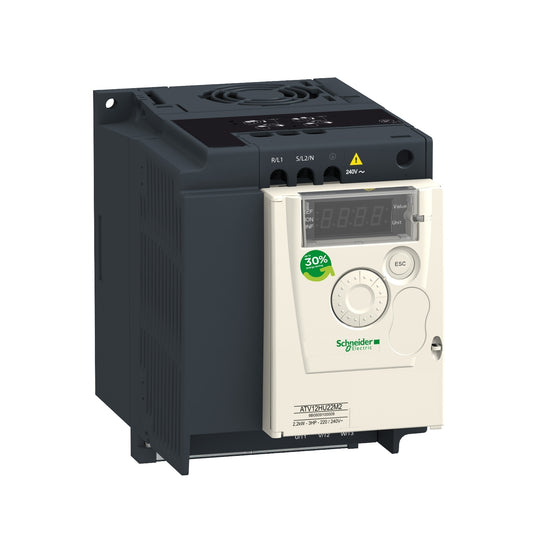 Schneider Electric Altivar 12 VFD 2.2kW 1-phase 200-240V – ATV12HU22M2