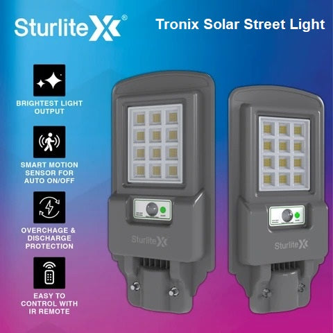 Sturlite Tronix Solar Street Light With Remote 25-400 W 6000K Cool White, LG-0219-25W
