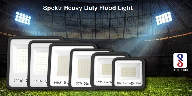 Spektr Heavy Duty Flood Light LG-0005-30W, Sturlite Spektr Light - 30W (Pack of 3)