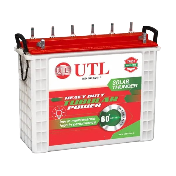 UTL UST 1560 : 150AH Tubular Battery - 60 Months Warranty - Solar World