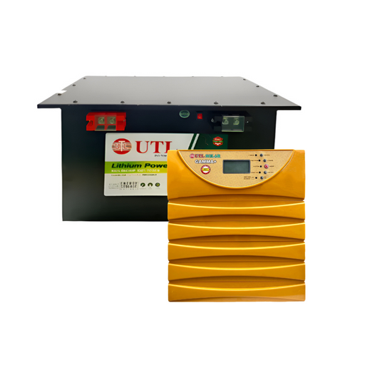 UTL Gamma Plus GPP3350 24Volt Solar Inverter with UTL Ulibes 25.6V 100Ah Lithium Battery Combo