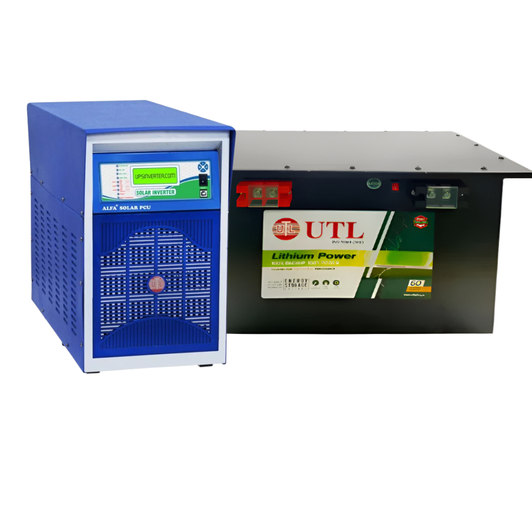 UTL Alfa Pro Plus APP3748 48Volt Solar Inverter with UTL ULIBES 48V 100Ah Lithium Battery Combo