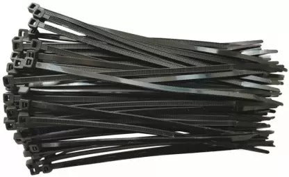 Cable Tie 300*4.8mm Black 100 Pcs (Pack of 1) - Solar World