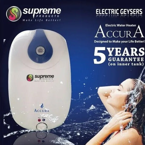 Supreme Geyser & Electric Heater 25 Ltrs - 5 Years Warranty - Solar World