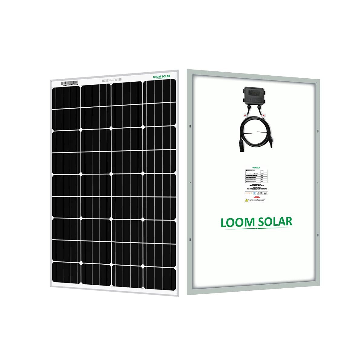 Loom Solar Panel 180 watt/ / Mono Crystalline - 25 Years Warranty - Solar World