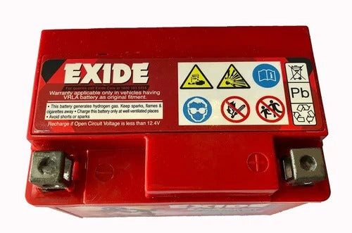 Exide Two Wheeler Battery - XLTZ4A - 4AH - Warranty : 24F + 24P Months - Solar World