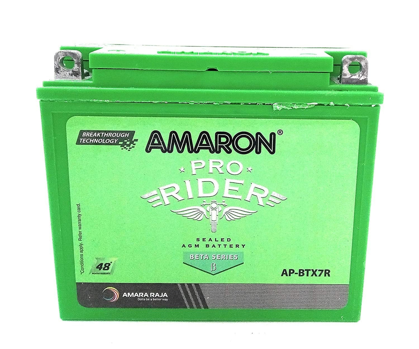 Amaron -PR-12APBTX7R – 7AH Bike Battery – 48 Months Warranty - Solar World