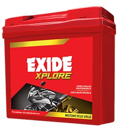 Exide Two Wheeler Batttery - 12XL9-B - 9AH - Warranty : 24F + 24P Months - Solar World