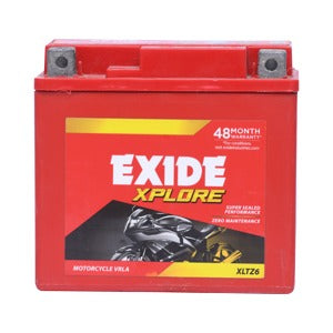 Exide Two Wheeler Battery - XLTZ6 - 5AH - Warranty : 24F + 24P Months - Solar World