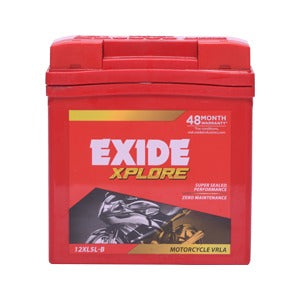 Exide Two Wheeler Battery- 12XL5L-B - 5AH - Warranty : 24F + 24P Months - Solar World