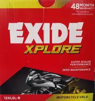 Exide Two Wheeler Battery- 12XL5L-B - 5AH - Warranty : 24F + 24P Months - Solar World