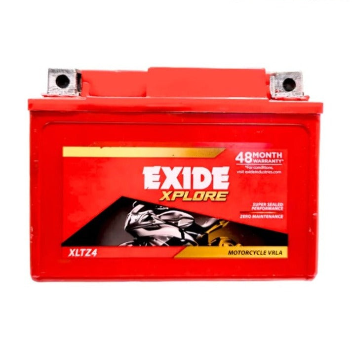 Exide Two Wheeler Battery - XLTZ4 - 3AH - Warranty : 24F + 24P Months - Solar World