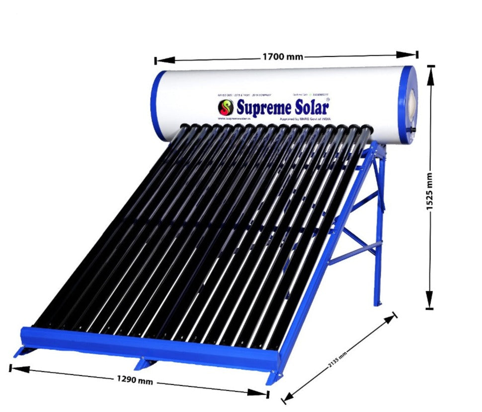 Supreme GL ETC 200 LPD (Full SS) - Solar Water Heater- 10 Years Guarantee - Solar World