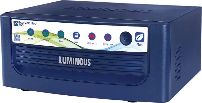 Luminous Eco Volt Neo 750 Sine Wave : 650VA/12V - 24 Months Warranty - Solar World