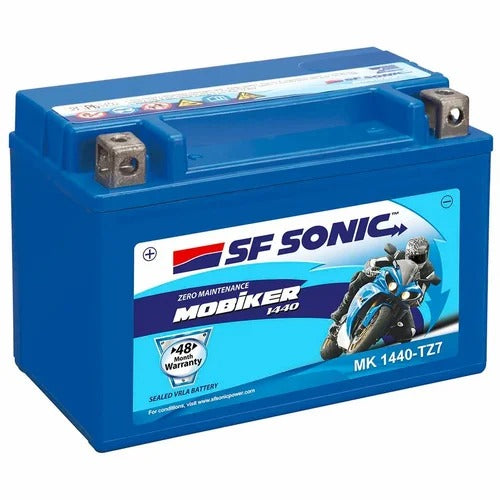 SF Sonic 48S-TZ7 - 6AH Bike Battery - 48 Months Warranty
