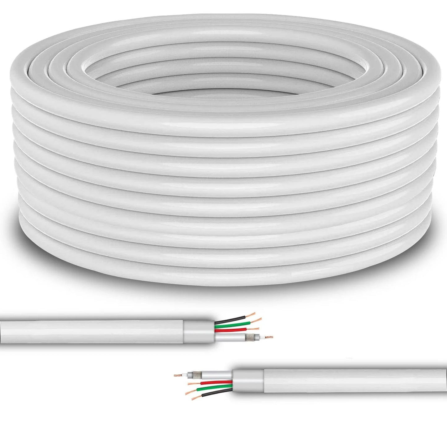 Prama CCTV Cable 90 MTRS 3+1 PT-CMR59P-090/B - Solar World