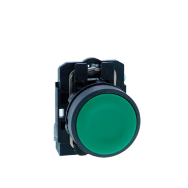 Schneider Electric Harmony green flush pushbutton 1NO – XB5AA31N