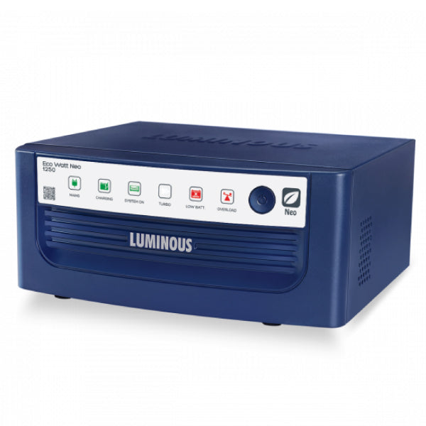 Luminous Eco Watt + Rapid 1250 Modified Sine Wave: 1100VA/12V - 24 Months Warranty - Solar World