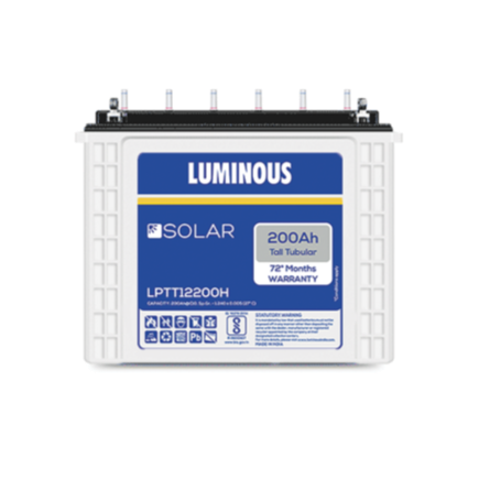 Luminous Solar Tall Tubular Battery 200AH - LPTT 12200H- Warranty: 72 Months