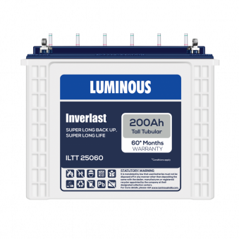Luminous Zelio Smart 1100 Inverter with ILTT 25060 200Ah Tubular Battery Combo