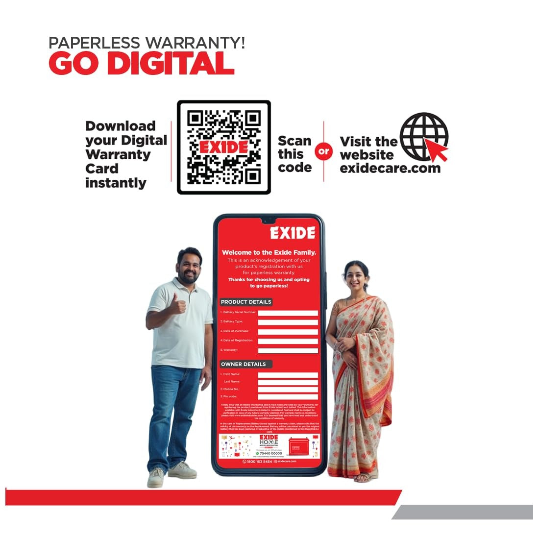 Exide IT950 260Ah Inva Tubular Battery