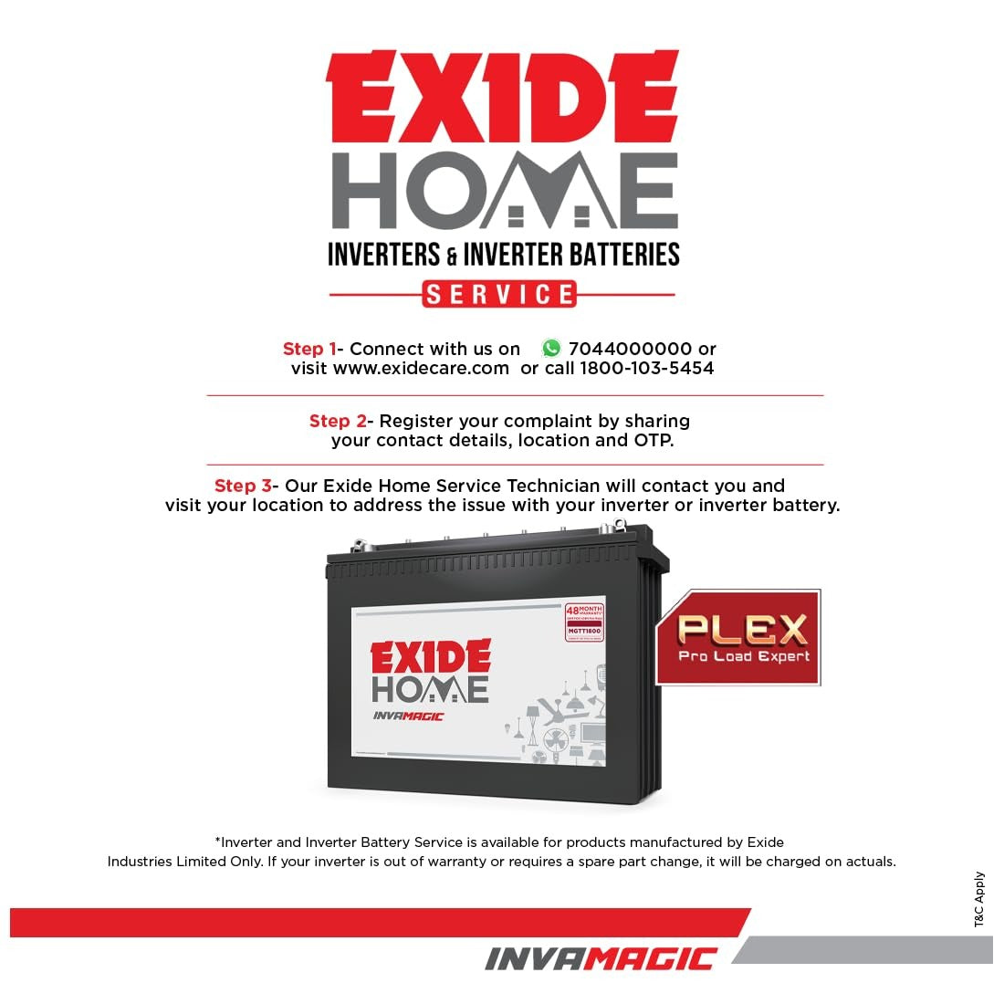 Exide Home Invamagic MGTT1500 150Ah Tall Tubular Battery