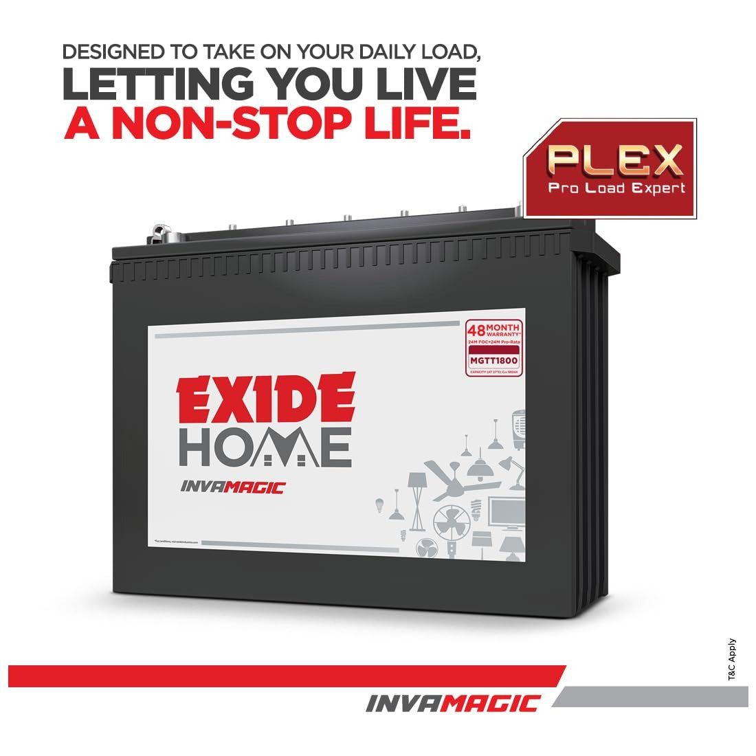 Exide Home Invamagic MGTT1500 150Ah Tall Tubular Battery