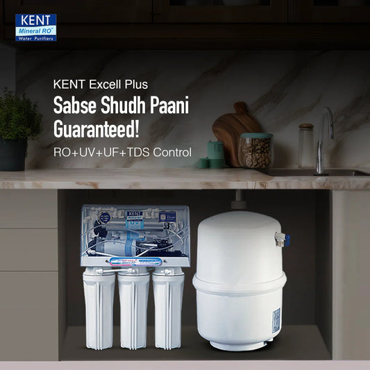 Kent Excell Plus RO Water Purifier 7L Tank RO+UV+TDS Control+UV In Tank