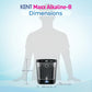 Kent Maxx Alkaline UV Water Purifier (111149B) 7L Storage Tank UV+UF+ Alkaline Double Purification