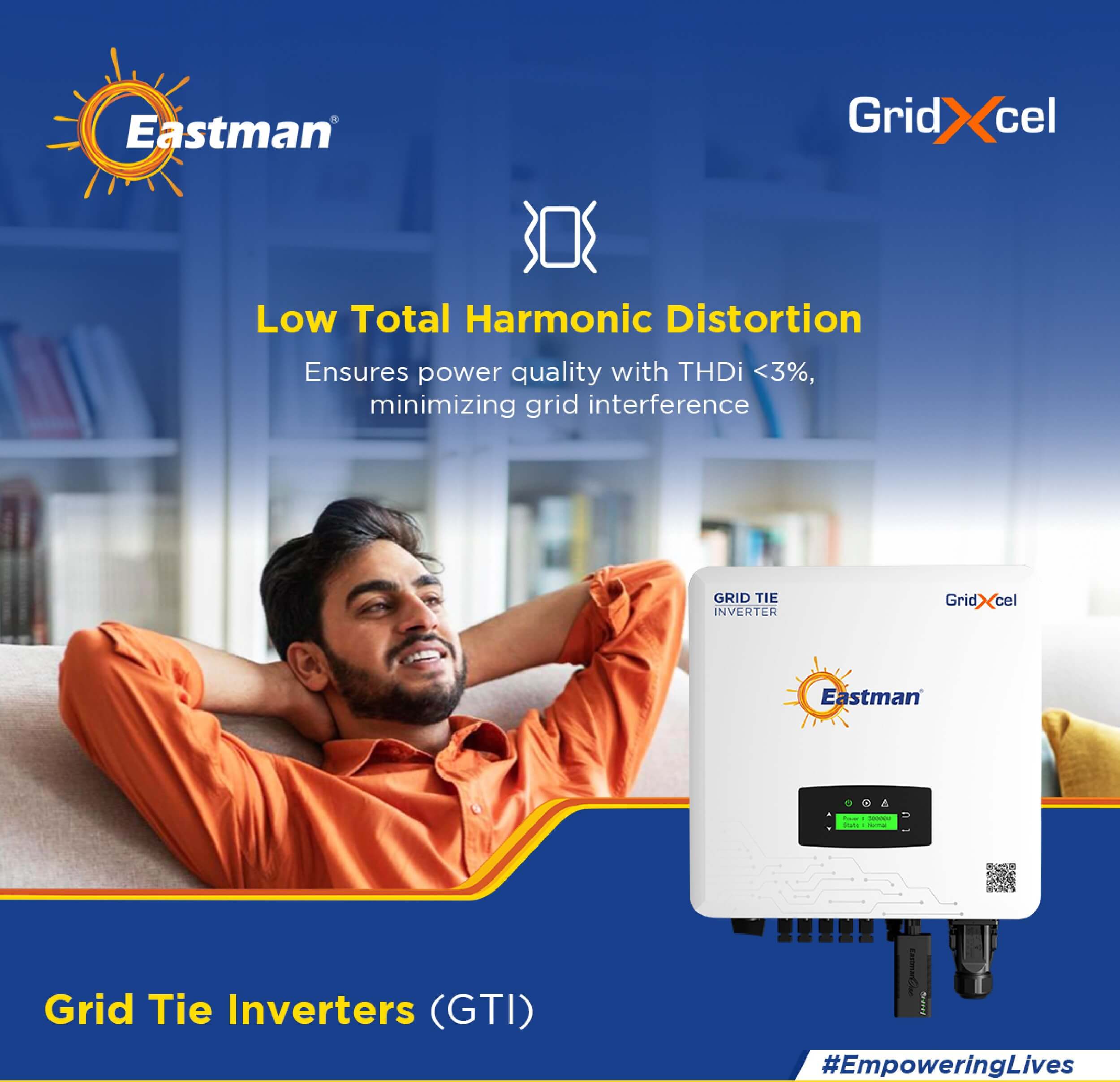 Eastman Grid Tie Inverter ES8KWT-GT 8kW Three Phase Price in India