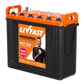 LIVFAST MXTT 1845 - 150AH TALL TUBULAR -  WARRANTY : 24 + 21 MONTHS