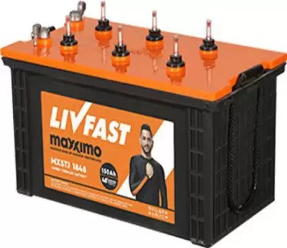 LIVFAST MXSTJ 1854 - 150AH JUMBO TUBULAR -  WARRANTY : 36+ 18 MONTHS