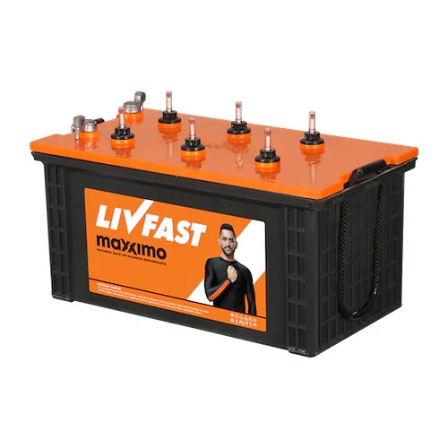 LIVFAST MXSTJ 1942 - 160AH JUMBO TUBULAR -  WARRANTY : 21 + 18 MONTHS