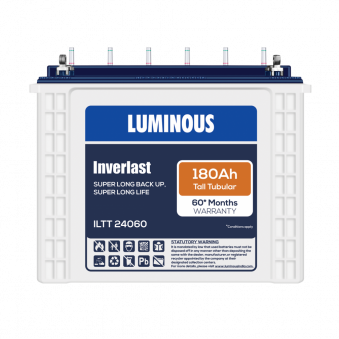 Luminous ILTT 24060 : 180Ah 12V Warranty : 36+24 Months